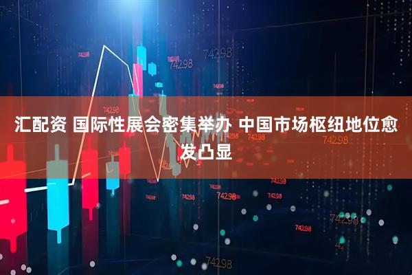 汇配资 国际性展会密集举办 中国市场枢纽地位愈发凸显