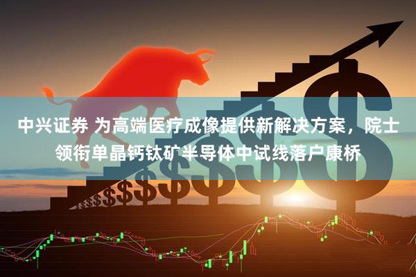 中兴证券 为高端医疗成像提供新解决方案，院士领衔单晶钙钛矿半导体中试线落户康桥