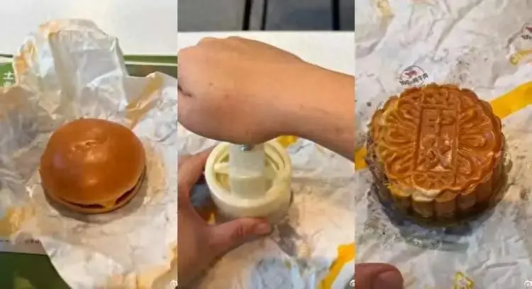 云燚网 今年中秋流行“爆改月饼”！汉堡、面包……万物皆可成月饼！
